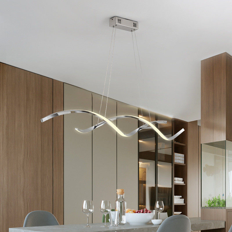 Strip Aluminum Creative Light Personalized Designer Artistic Chandelier Villas Apartments Hotels