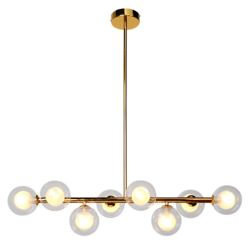 Double Lampshade Nordic Molecular Lamp Magic Bean Glass Living Room Chandelier Personality Creative Dining Room Postmodern Simple Bedroom Light Luxury Lights