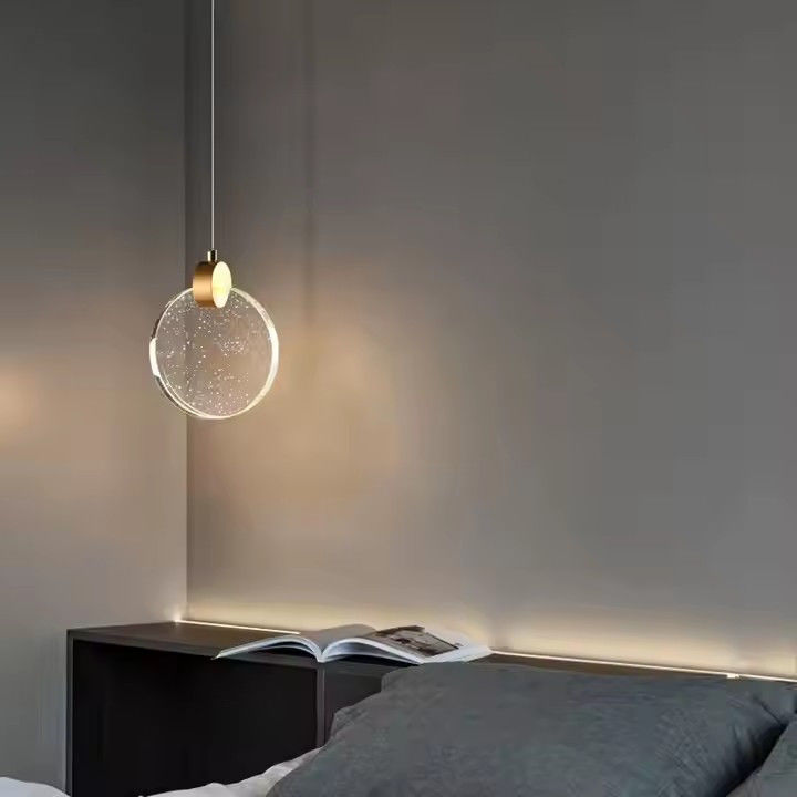 Contemporary Round Crystal Living Room Home Decorative Led Pendant Light For Hotel Living Room Staircase