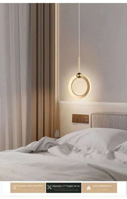 Minimalist Circled Pendant Residence Decorative Simple Modern Lamps Hotel Restaurant Dinning Bedside Cafe Bar Chandelier Light