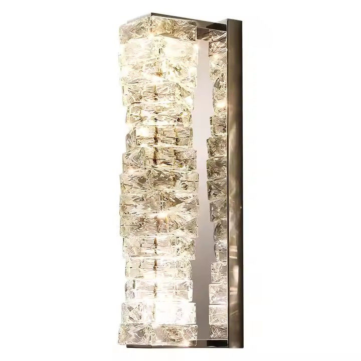 Nordic Modern Light Luxury Crystal Wall Lamp Decorations for Home Light Fixture Gold Showroom Hotel Villa Indoor LED Wall Light
