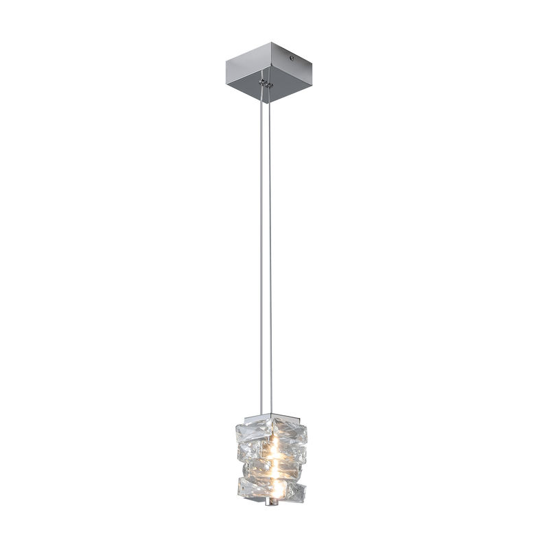 Nordic Luxury Crystal Chandelier Rectangular K9 Crystal Stainless Steel Body for Hotel Bedroom Dining Room Living Room Lobby