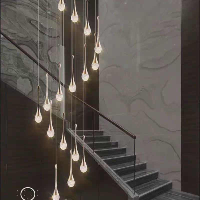 Internet Celebrity Small Waist Chandelier Elegant Lighting for Penthouse Living Room