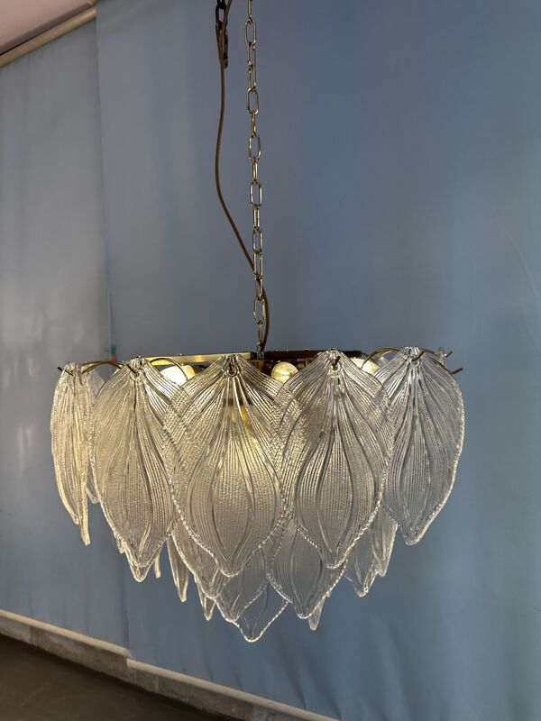 Trending Chandelier Nordic Gold Multiple Pendant Light Dining Led Glass Modern Crystal Chandeliers