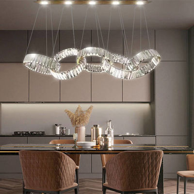 Hohe Tragfähigkeit Decken-Crystal Nimbus Ring Chandeliers 99W LED