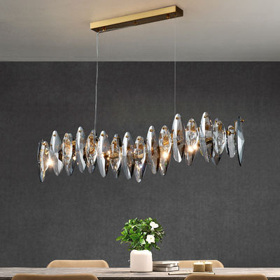 Galvanisierender moderner Diamond Cut Crystal Chandelier Lights 80*25cm 90*18cm