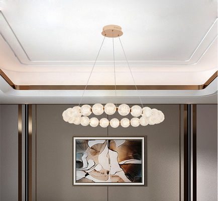 Tricolor Acrylic Ring LED Moderne Anhängerlicht Knopfschalter 10 bis 30m2