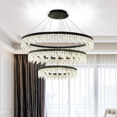 Runde Ring Adjustable Multi Light Chandelier für Foyer-Dekoration