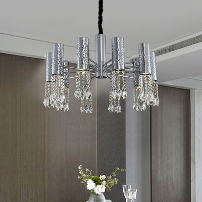 Edelstahl Chrome moderner Crystal Ceiling Lights Adjustable 110V - 240V