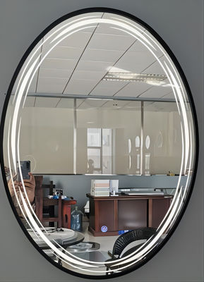 Aluminiumrahmen-Oval belichtete Badezimmer-Spiegel 500*700MM