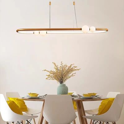 Nordic Simple Gold Paint Scrub Ring Kronleuchter Modernes Anhängerlicht ODM AC110V