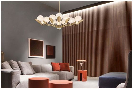 Bronze Glas Anhänger Kronleuchter Lichter 2700K/3000K/3500K