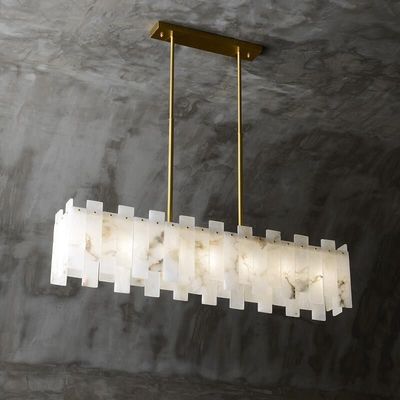 Modernes Esszimmer Modernes Anhängerbeleuchtung Led-Leuchten Venus Alabaster Linienleuchter
