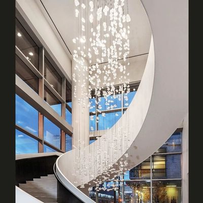 Custom Hängende Lichter Treppe Lange Luxus 110V Led Honighalm Licht Verformbares Hängendes Modularlicht
