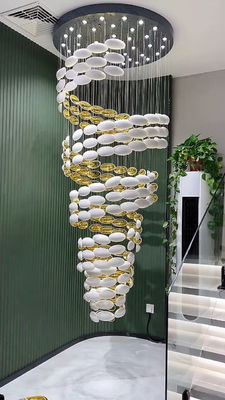 Drachen-Eier-Kronleuchter Kunst Goldene Eier-Kronleuchter Hotel Villa Ballsaal Lobby Mall Atrium Sandbox Treppe Loft