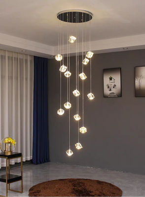 Kristallleuchter Wohnzimmerlampe Duplex Treppenlampe für moderne Atmosphäre