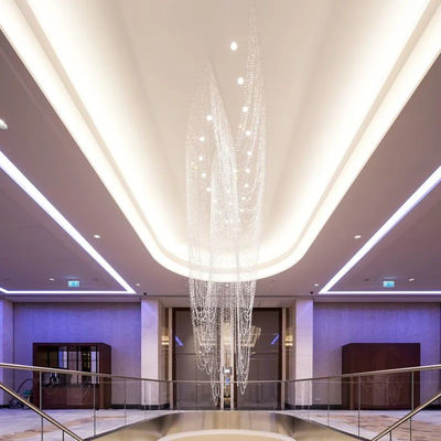 Crystal Luxury Duplex Villa Treppenhaus Kronleuchter Wohnzimmer Deckenlampe Haushalt hochwertige kundenspezifische Lampen