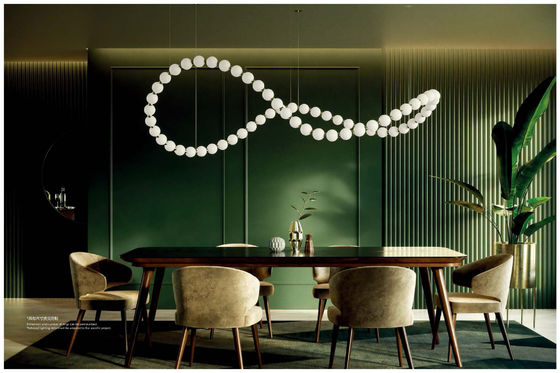 Perlenhalskette Buddha Glaskugel Villa Hotel Kreatives Design Luxus High-End Kronleuchter Nicht-Standard High-End Custom