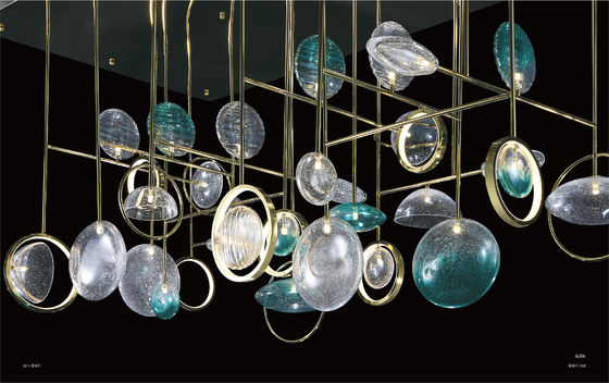 Custom Acrylic Glass Cross Matrix Villas Dekorierte Halle Atrium Club End Lighting Lamps And Lanterns Mit anderem Steuermodus