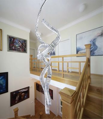 Villa hohe Treppe Doppel Kristalllicht Atmosphäre Band Zhongshan Lampen Heimdekoration Beleuchtung Wohnzimmer Lampe 30 KG