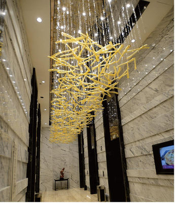 Villa KTV Hotel Lobby Kronleuchter mit einzigartiger unregelmäßiger Form und Fernbedienung