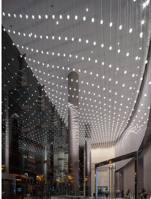 Individuelles Projekt Große Innendekoration Villa Einkaufszentrum Halle Hotel Acryl Led Kronleuchter