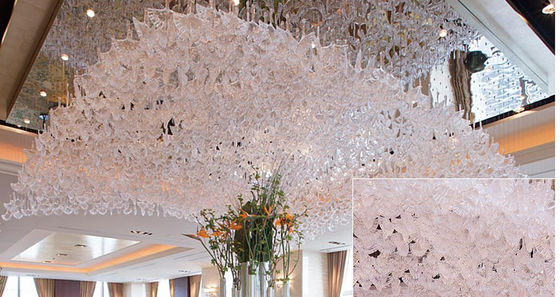 Hotel Lobby Glas Lautsprecher Anhänger Kronleuchter Hotel Bar Gang Kristalllampe KTV Club Kreative Kronleuchter