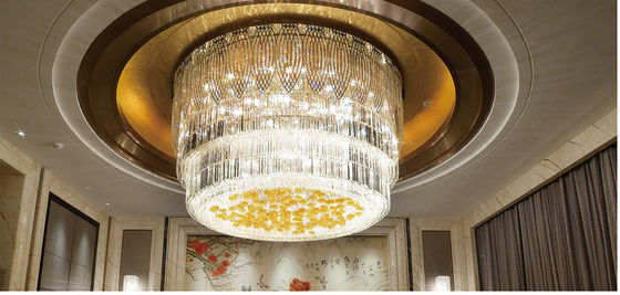 Hotel Hochzeit Zeitgenössische Innenausstattung Moderne LED Deckenleuchte Villa Hotel Treppe Luxus Kristall-Kronleuchter