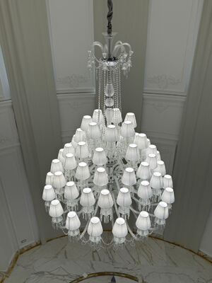 Europäische Luxus-Kristall-Pendelleuchte für Wohnzimmer, Hotelhalle, Villa, Luxus-Kerzenleuchter