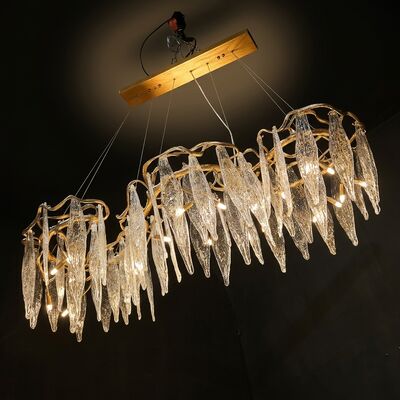 High-End Club Bespoke Pendelleuchte Kronleuchter Licht Maßgeschneiderte Bronze Kristall Hängeleuchte Lounge